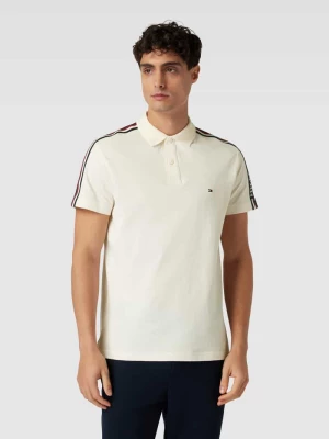 Koszulka polo o kroju regular fit z paskami w kontrastowym kolorze Tommy Hilfiger