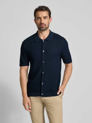 Koszulka polo o kroju regular fit z pełną listwą guzikową Christian Berg Men
