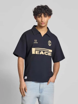 Koszulka polo o kroju regular fit z piki o fakturze wafla model 'Peace' ANOTHER COTTON LAB