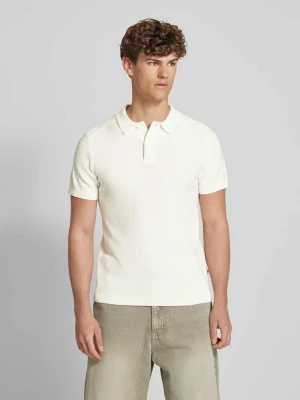 Koszulka polo o kroju regular fit z prążkowanymi wykończeniami model ‘AIDEN’ Blend