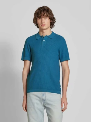 Koszulka polo o kroju regular fit z prążkowanymi wykończeniami model ‘AIDEN’ Blend