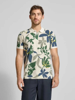Koszulka polo o kroju regular fit z prążkowanymi zakończeniami rękawów Lerros