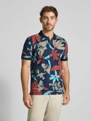 Koszulka polo o kroju regular fit z prążkowanymi zakończeniami rękawów Lerros