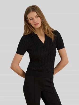 Koszulka polo o kroju regular fit z tkanego materiału – mieszanka bawełny Lauren Ralph Lauren