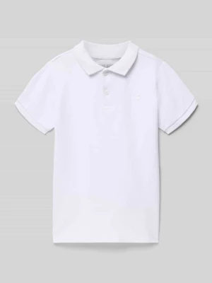 koszulka polo o kroju regular fit z wyhaftowanym logo BLUE SEVEN