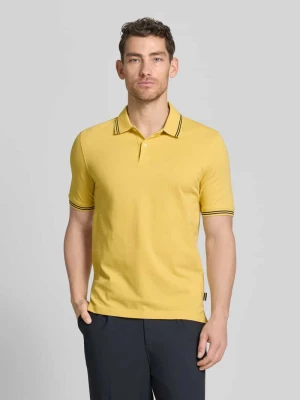 koszulka polo o kroju regular fit z wyhaftowanym logo Bugatti