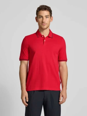 koszulka polo o kroju regular fit z wyhaftowanym logo Bugatti