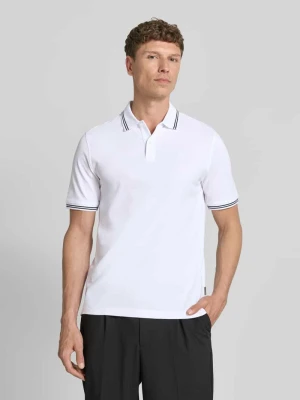 koszulka polo o kroju regular fit z wyhaftowanym logo Bugatti