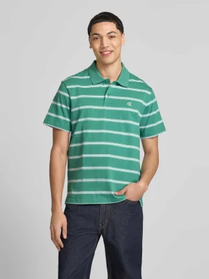 koszulka polo o kroju regular fit z wyhaftowanym logo Calvin Klein Jeans