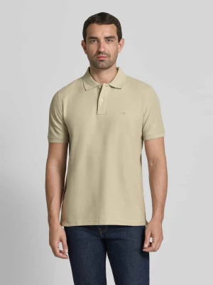 koszulka polo o kroju regular fit z wyhaftowanym logo FYNCH-HATTON Beżowy
