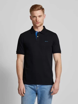 Koszulka polo o kroju regular fit z wyhaftowanym logo Gant