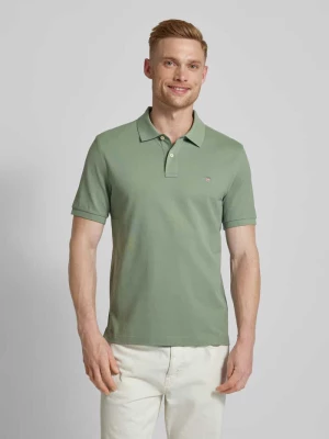 Koszulka polo o kroju regular fit z wyhaftowanym logo Gant