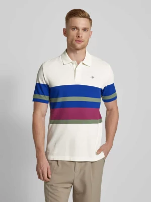 Koszulka polo o kroju regular fit z wyhaftowanym logo Gant