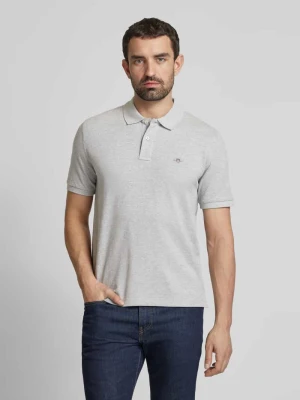 Koszulka polo o kroju regular fit z wyhaftowanym logo Gant