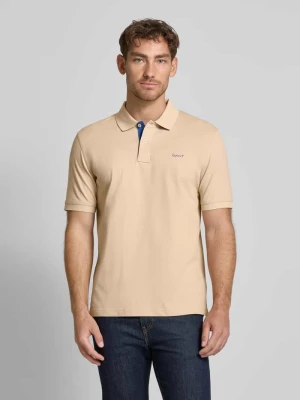Koszulka polo o kroju regular fit z wyhaftowanym logo Gant