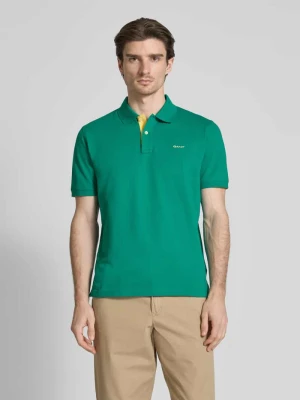 Koszulka polo o kroju regular fit z wyhaftowanym logo Gant