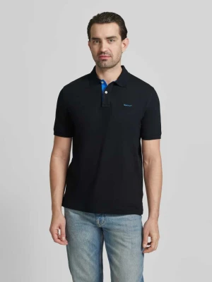 Koszulka polo o kroju regular fit z wyhaftowanym logo Gant
