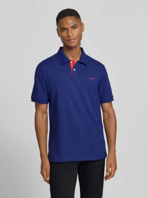 Koszulka polo o kroju regular fit z wyhaftowanym logo Gant