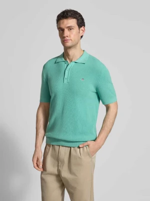 koszulka polo o kroju regular fit z wyhaftowanym logo Gant