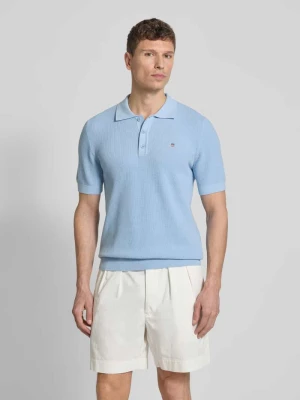 koszulka polo o kroju regular fit z wyhaftowanym logo Gant