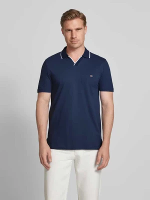 Koszulka polo o kroju regular fit z wyhaftowanym logo i kołnierzykiem polo Christian Berg Men