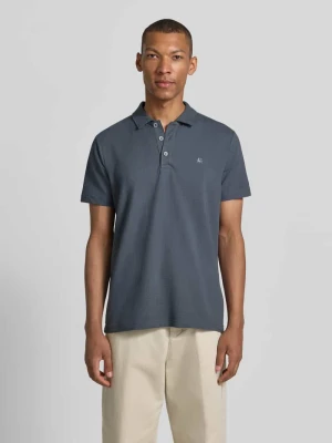 koszulka polo o kroju regular fit z wyhaftowanym logo Lerros