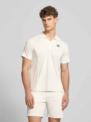 koszulka polo o kroju regular fit z wyhaftowanym logo model 'EGEO' Sergio Tacchini