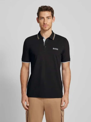 Koszulka polo o kroju regular fit z wyhaftowanym logo model ‘Paddy’ BOSS Green