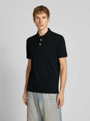 Koszulka polo o kroju regular fit z wyhaftowanym logo model ‘PAULOS’ jack & jones