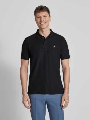 Koszulka polo o kroju regular fit z wyhaftowanym logo model „Performance” Lerros