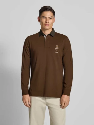 Koszulka polo o kroju regular fit z wyhaftowanym logo model ‘Rug’ Polo Ralph Lauren