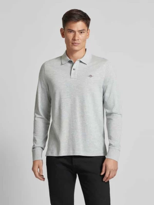 Koszulka polo o kroju regular fit z wyhaftowanym logo model ‘SHIELD’ Gant