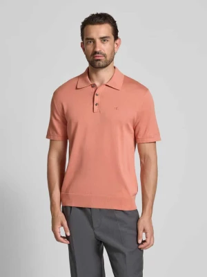 Koszulka polo o kroju regular fit z wyhaftowanym logo model ‘SUPIMA’ CK Calvin Klein