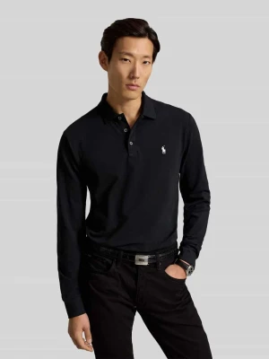 koszulka polo o kroju regular fit z wyhaftowanym logo Polo Ralph Lauren Czarny