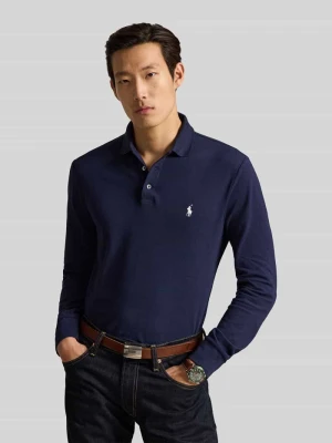 koszulka polo o kroju regular fit z wyhaftowanym logo Polo Ralph Lauren Granatowy