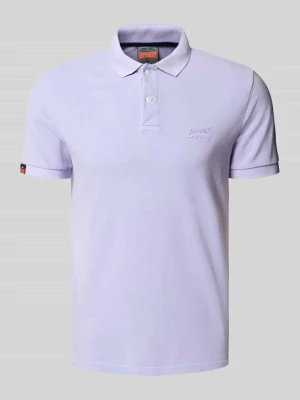 Koszulka polo o kroju regular fit z wyhaftowanym logo Superdry