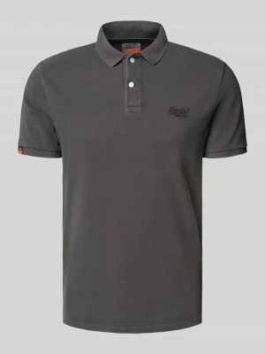 Koszulka polo o kroju regular fit z wyhaftowanym logo Superdry