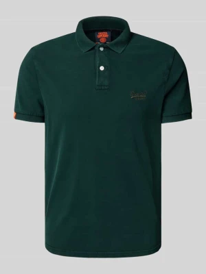 Koszulka polo o kroju regular fit z wyhaftowanym logo Superdry