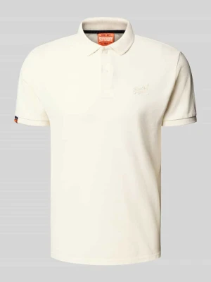 Koszulka polo o kroju regular fit z wyhaftowanym logo Superdry