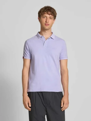 Koszulka polo o kroju regular fit z wyhaftowanym logo Superdry
