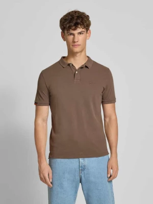 Koszulka polo o kroju regular fit z wyhaftowanym logo Superdry