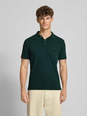Koszulka polo o kroju regular fit z wyhaftowanym logo Superdry