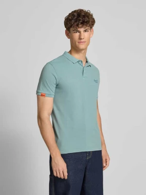 Koszulka polo o kroju regular fit z wyhaftowanym logo Superdry