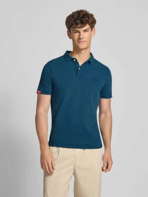 Koszulka polo o kroju regular fit z wyhaftowanym logo Superdry