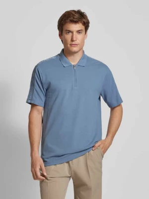 Koszulka polo o kroju regular fit z wyhaftowanymi logo Armani Exchange