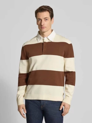 Koszulka polo o kroju regular fit z wzorem w paski Gant