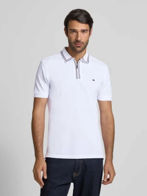 Koszulka polo o kroju regular fit z zamkiem błyskawicznym Christian Berg Men