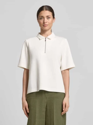 koszulka polo o kroju regular fit z zamkiem błyskawicznym Christian Berg Woman