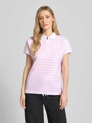 koszulka polo o kroju regular fit z zamkiem błyskawicznym Fire + Ice