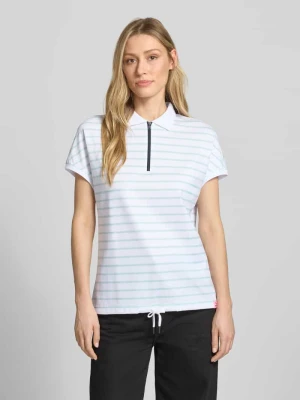 koszulka polo o kroju regular fit z zamkiem błyskawicznym Fire + Ice